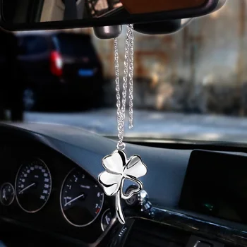 

Four-leaf Clover Car Rear view Mirror Pendant Ornaments Clover Decoration Automobile Interior Hanging Ornaments Car Accessories