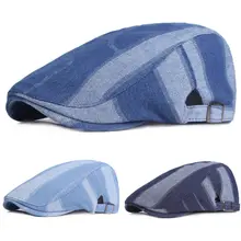 Мужская джинсовая Высококачественная Кепка для гольфа, Кепка от солнца, Регулируемая Кепка для газетчика, берет