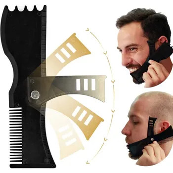 

Hair Beard Shaping Trimming Shaper Template Comb Men's Beards Combs Beauty Tool For Hair Beard Hair Styling Accessories