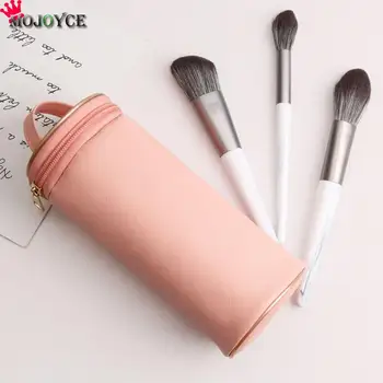 

Wash Toothbrush Pouch Handheld Zipper Makeup Brushes Holder PU Leather Cosmetic Tool Storage Organizer Organizer Bag