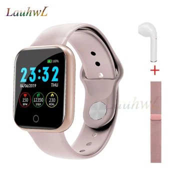 

Waterproof Heart Rate Blood Pressure Oxygen Monitor I5 Smart Watch Men Women With Fitness Tracker For Android IOS Smart Clock