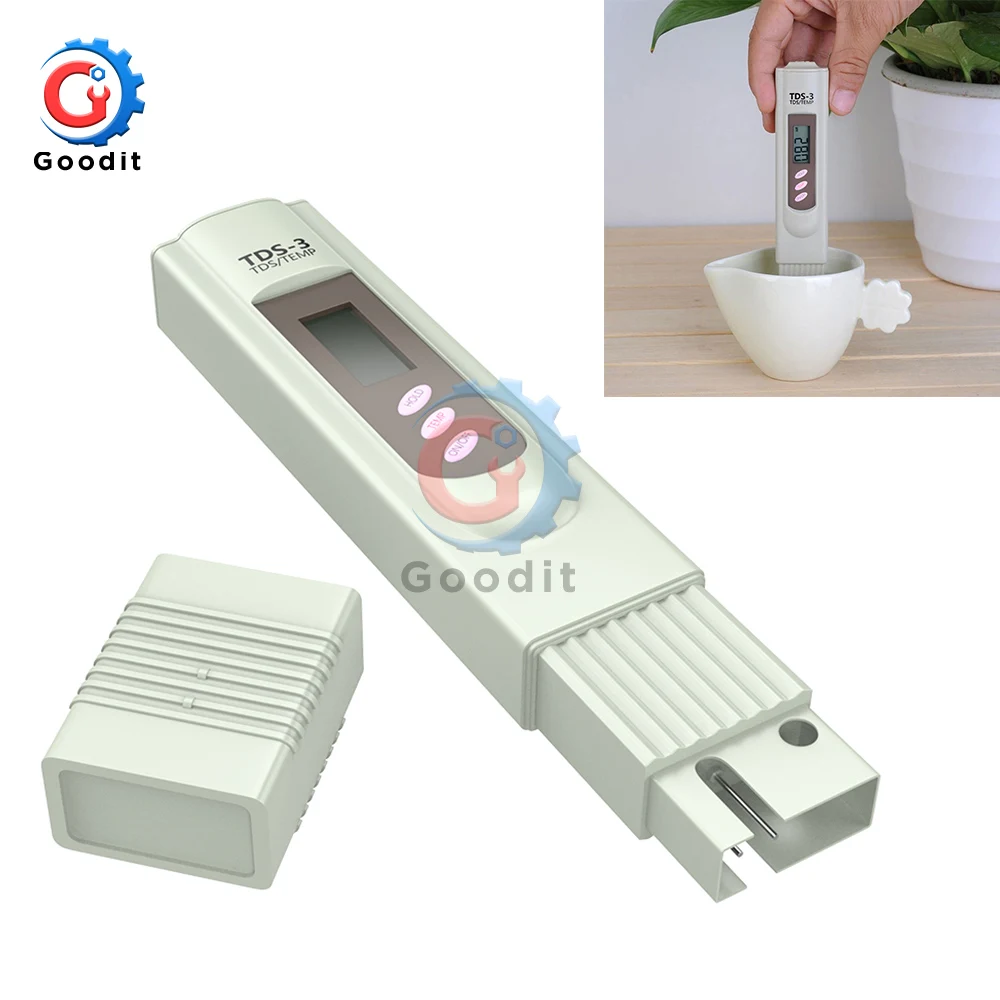 TDS-3 Digital TDS Meter PH pen Aquarium Pool Water Quality Testing Pen Water Purity Filter Accurate Monitor TDS Temp Meter