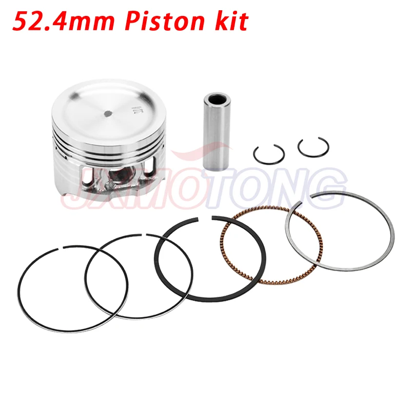 Lifan 125cc Engine Piston Kit 52.4mm Piston 14mm Pin Piston Ring Set ...