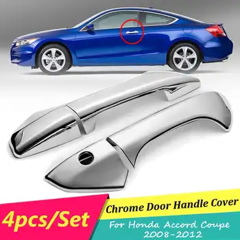 

4pcs 8pcs Exterior Door Handle Cover For Honda For Accord 2008 2009 2010 2011 2012 2 Door Car Accessories Sticker Frame Chrome