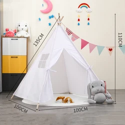 Tente Portable pour enfants de 1.35M, jouets pour enfants, Tipi, jeux pour enfants, maison, décor de chambre 