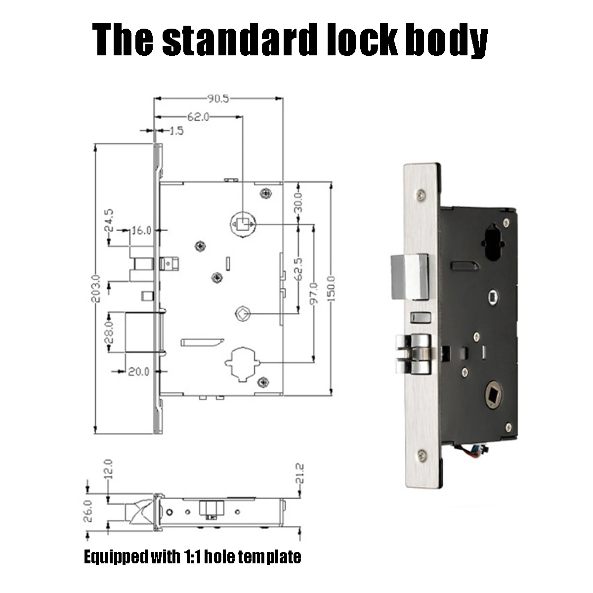 Electric Bolt Lock Magnetic Card Door Lock Electronic Door Lock for Home Hotel Apartment Security System Intelligent Smart Lock