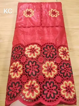 

2020 Basin riche getzner atiku fabric for men african fabric lace 100%cotton bazin riche fabric bazin brode 5yard/set YYZ098