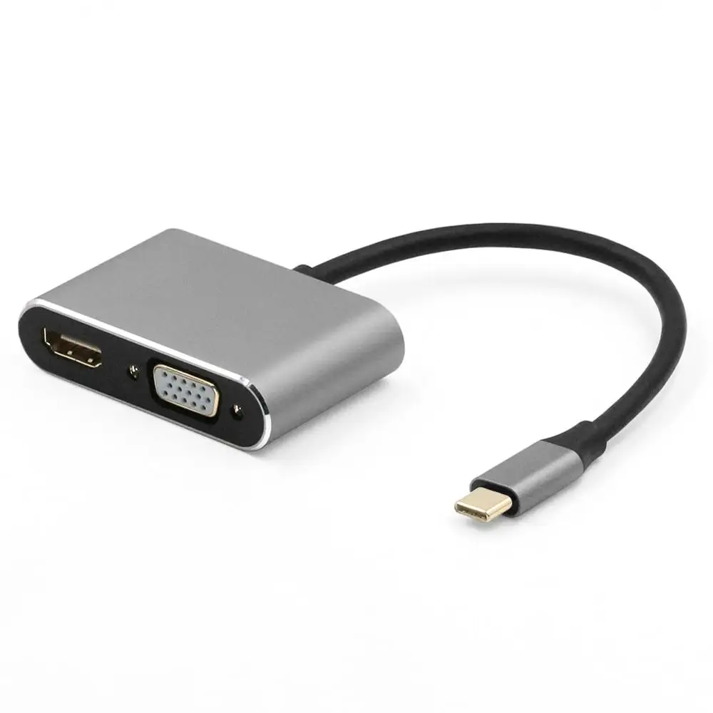 USB C HDMI USB 3,1 type c к HDMI 4K адаптер VGA USB3.0 аудио-видео конвертер PD 87W быстрое зарядное устройство для Macbook pro samsung s9