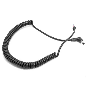 

Spiral Coiled Curved Power Cable Cord 5.5x2.1mm DC Plug Tip Connector for CCTV Photo Lamp Light Monitor Router PC Screen
