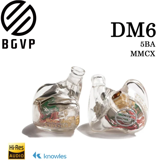 2019 BGVP DM6 Customized Earphone Audiophile HiFi earphone Monitor in ear Balanced Armature Earphone MMCX cable IEM