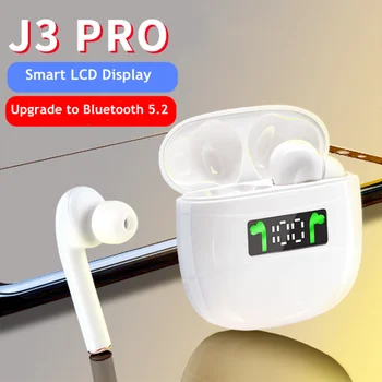 

J3 PRO TWS Bluetooth 5.2 Wireless Earphone Bluetooth Earbuds Bass Stereo Sports Headsets LED display PK i9000 i500 i30 pro