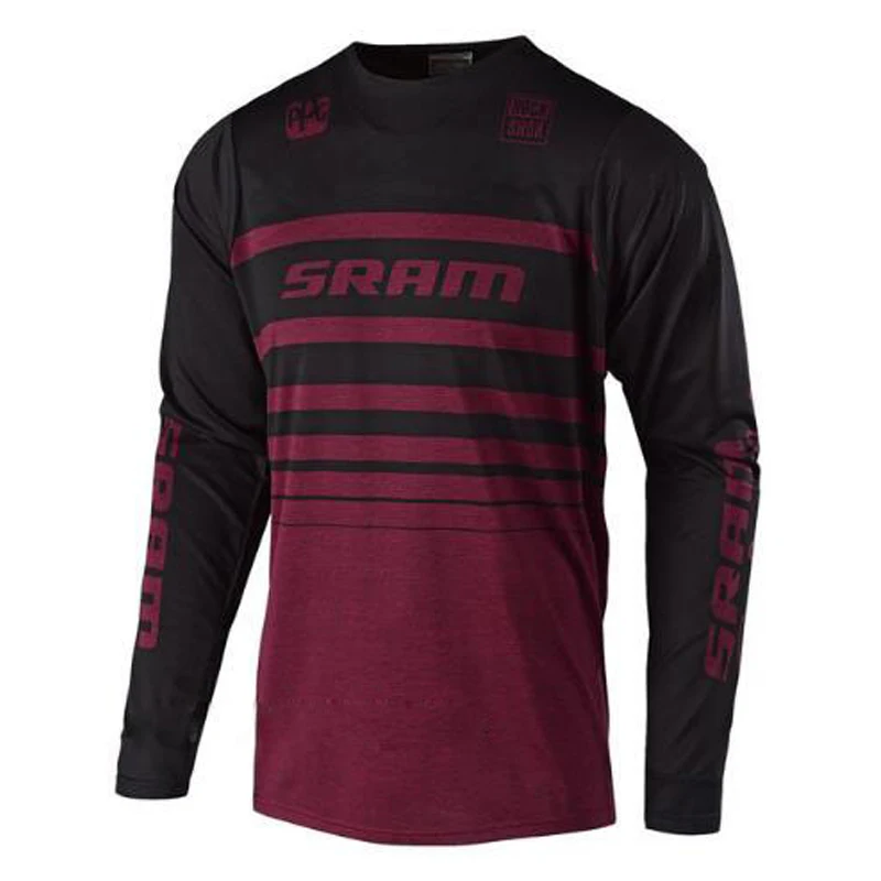 Новая мотоциклетная футболка для Skyline Air MTB DH MX велосипедная горные fit SRAM Джерси быстросохнущая ледяная холодное ощущение - Цвет: E