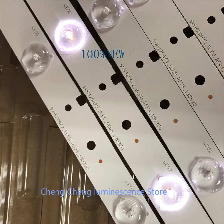 9 шт./лот для Hisense ЖК-Телевизор подсветка полосы LED42K220 SVH420A72_5LED_Rev4_150304 алюминий 42 см 3 в