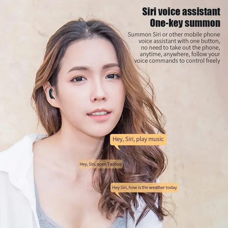 N26 Blue Circle Face Cover TWS Jerry Solution 5 1 Digital Display Touch Bluetooth Headset Emergency Charging Headphones Earbuds