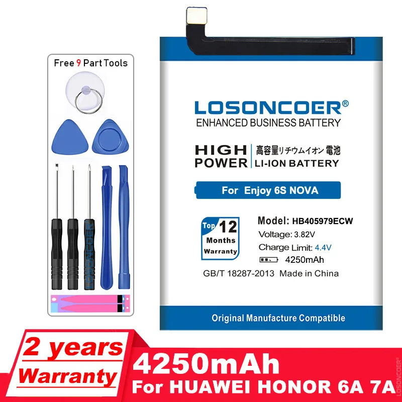 Hbecw Battery For Huawei Honor 6a 8a 7a 7s 6c 6c Y5 17 P9 Lite Mini Nova Ebay