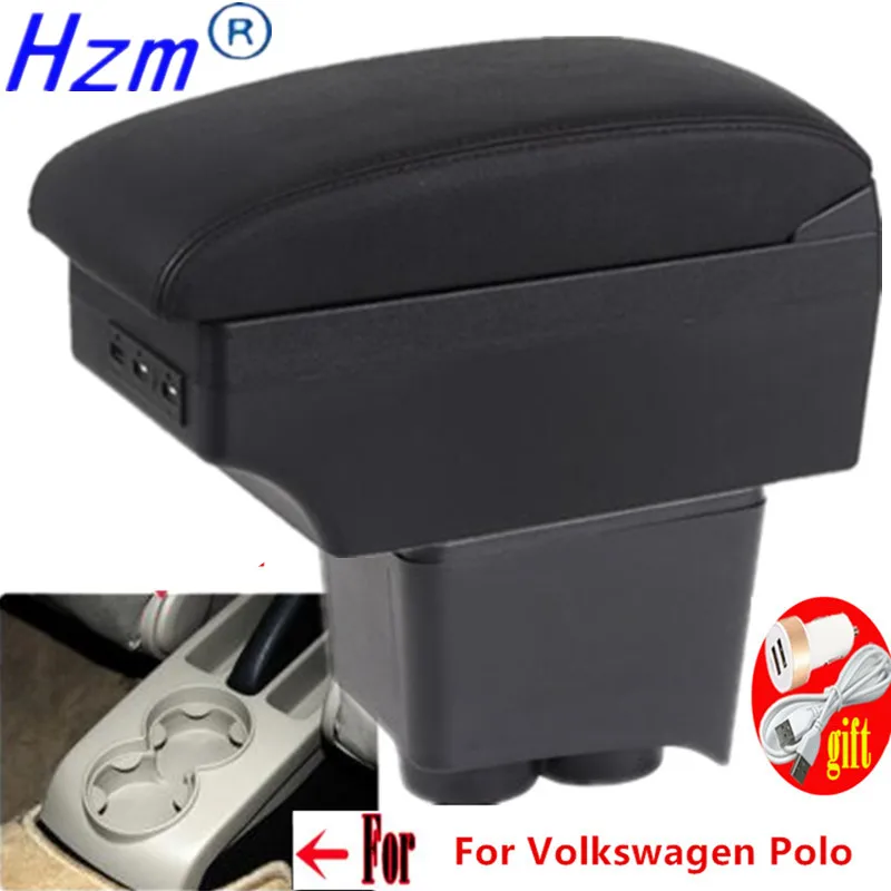 For Volkswagen Polo Armrest For VW Polo 9N 3 Car Armrest box 2002 2009
