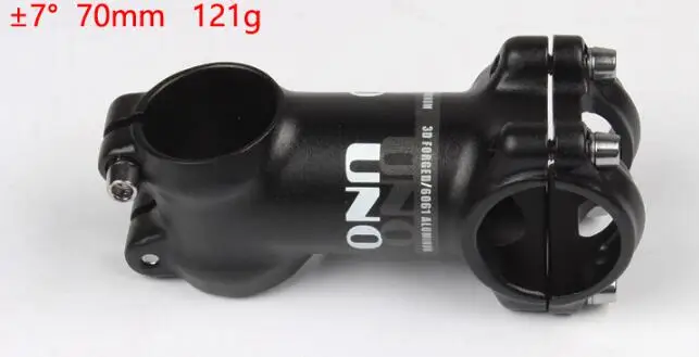 7 degree 70mm UNO mtb горный велосипед стержень для дорожного велосипеда 7/17/35 градусов 31,8 мм x 60/70/80/90100/110 мм/120/130 мм для выноса 28,6 мм вилка - Цвет: 7 degree 70mm