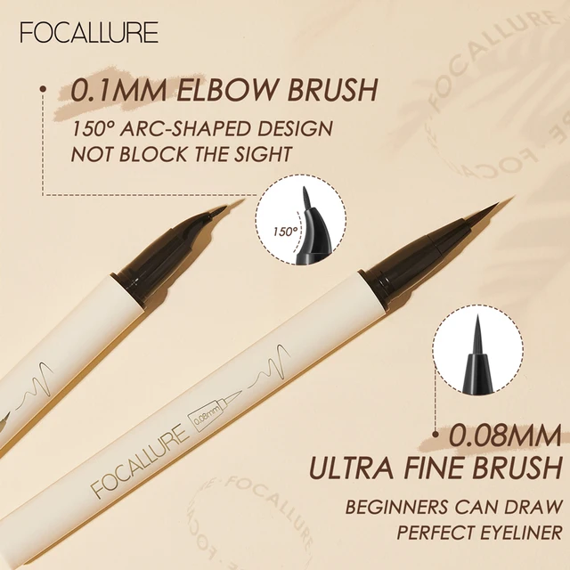 FOCALLURE Black Liquid Eyeliner Long-lasting Waterproof Quick-dry Eye Liner Pencil Makeup Beauty Tools 2