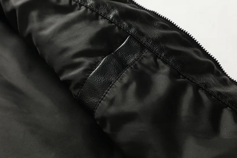 Осень и зима европейский и американский стиль Slim Fit-style короткая Молодежная Повседневная крутая имитация кожи одежда для мужчин тонкий воротник-стойка PU