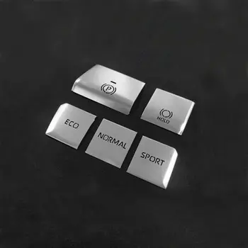 

Gear Shift Box Function Button Trim Sticker Silver Aluminum Frame For 2019 2020 Toyota RAV4 Accessories Replacement