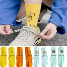 Новое поступление японский Harajuku милый мультяшный Покемон носки женские и мужские длинные носки кавайный Пикачу Компрессионные носки