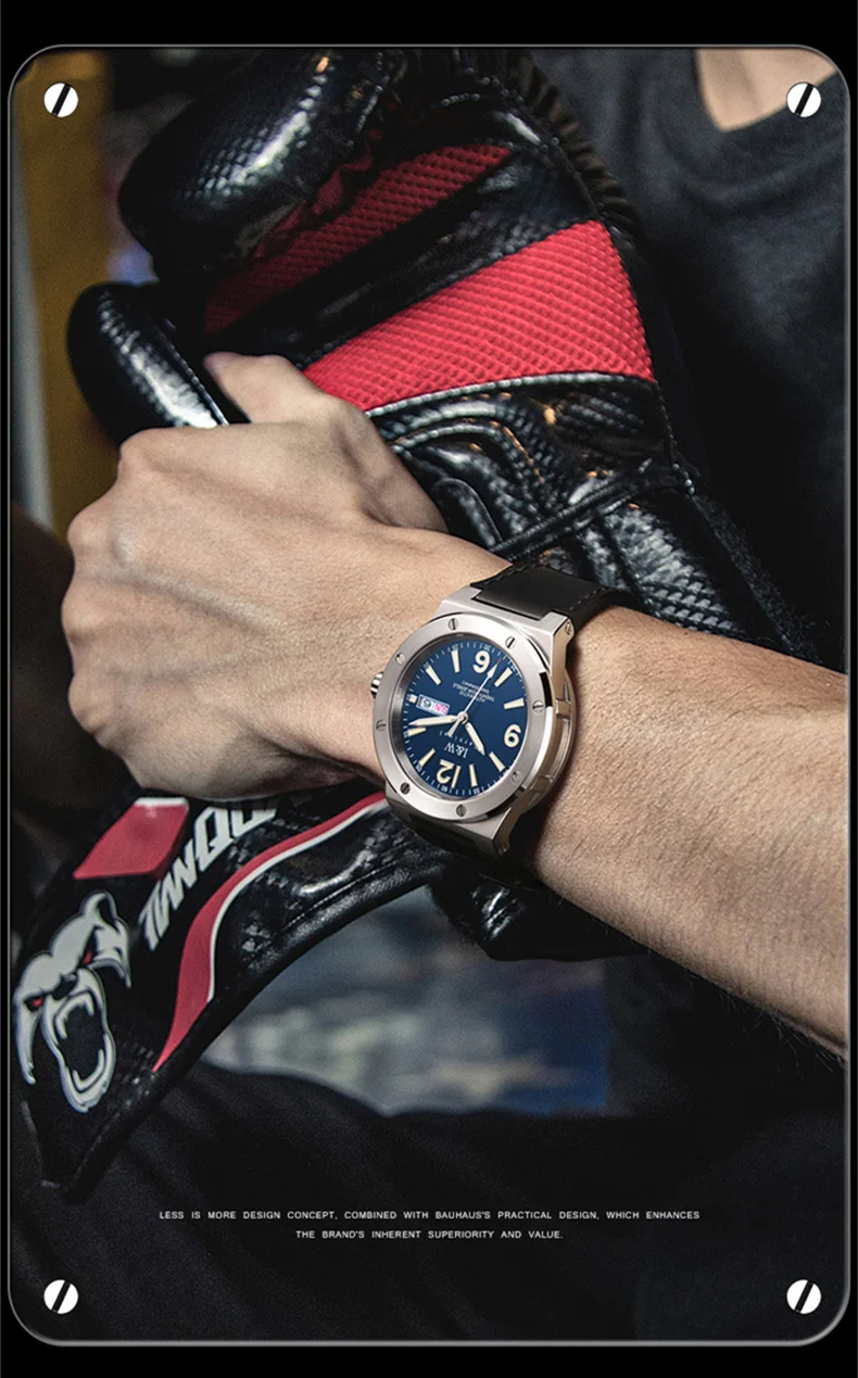 2021 New Switzerland IW Mechanical Watch For Men Luxury Brand Automatic Watches 50M Waterproof NH36A Reloj Hombre Luminous Sport