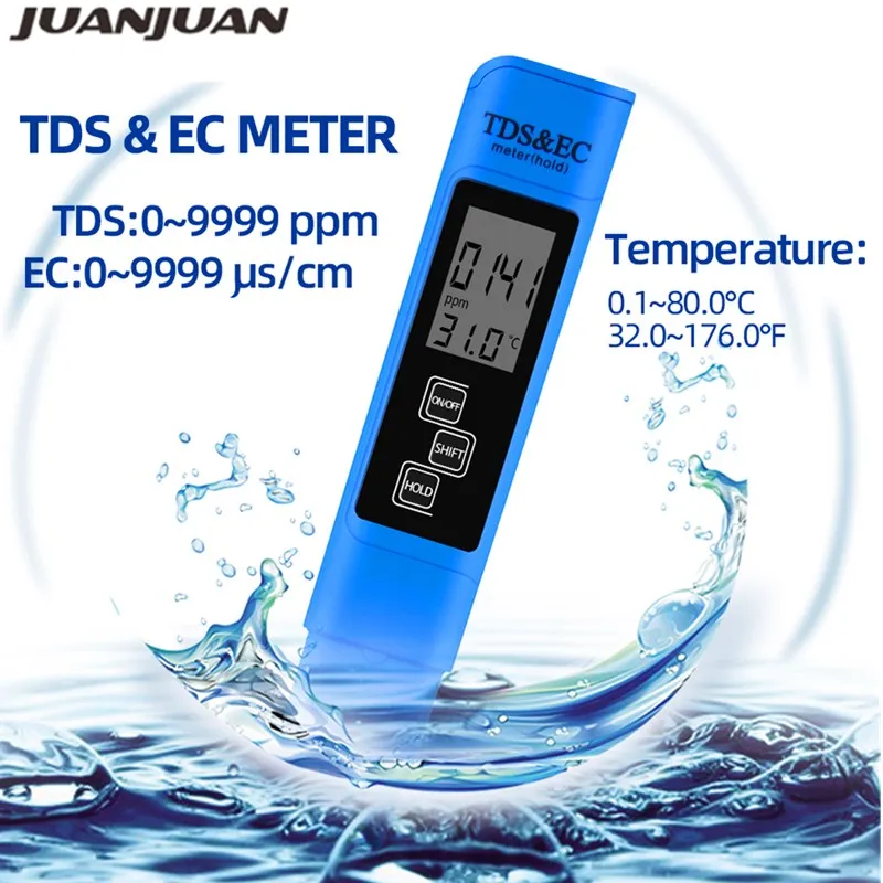3 в 1 TDS ручка тестер качества воды EC измеритель функции температурный