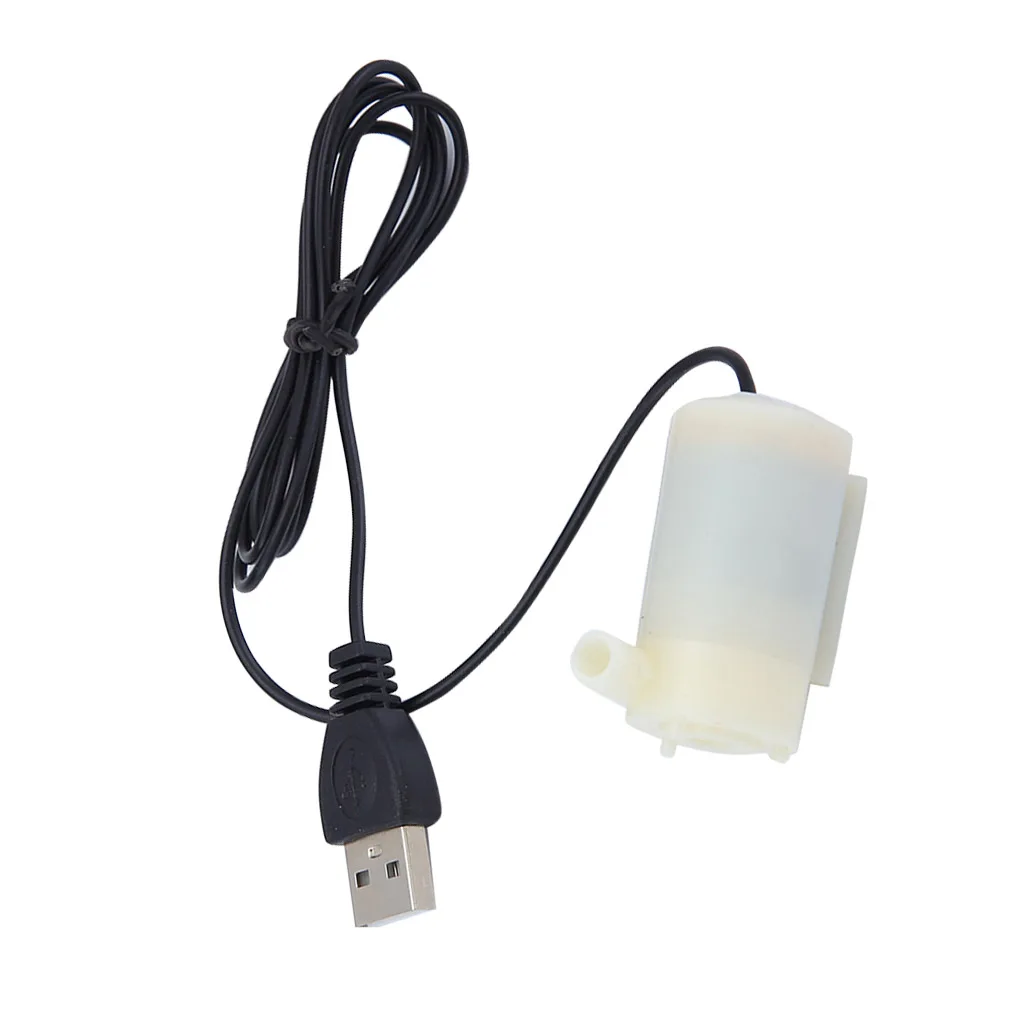 Высокое качество, USB водяной насос, микро погружной водяной насос для аквариумных аквариумов, аксессуары для фонтанов, DC 5 В 2-3л/мин