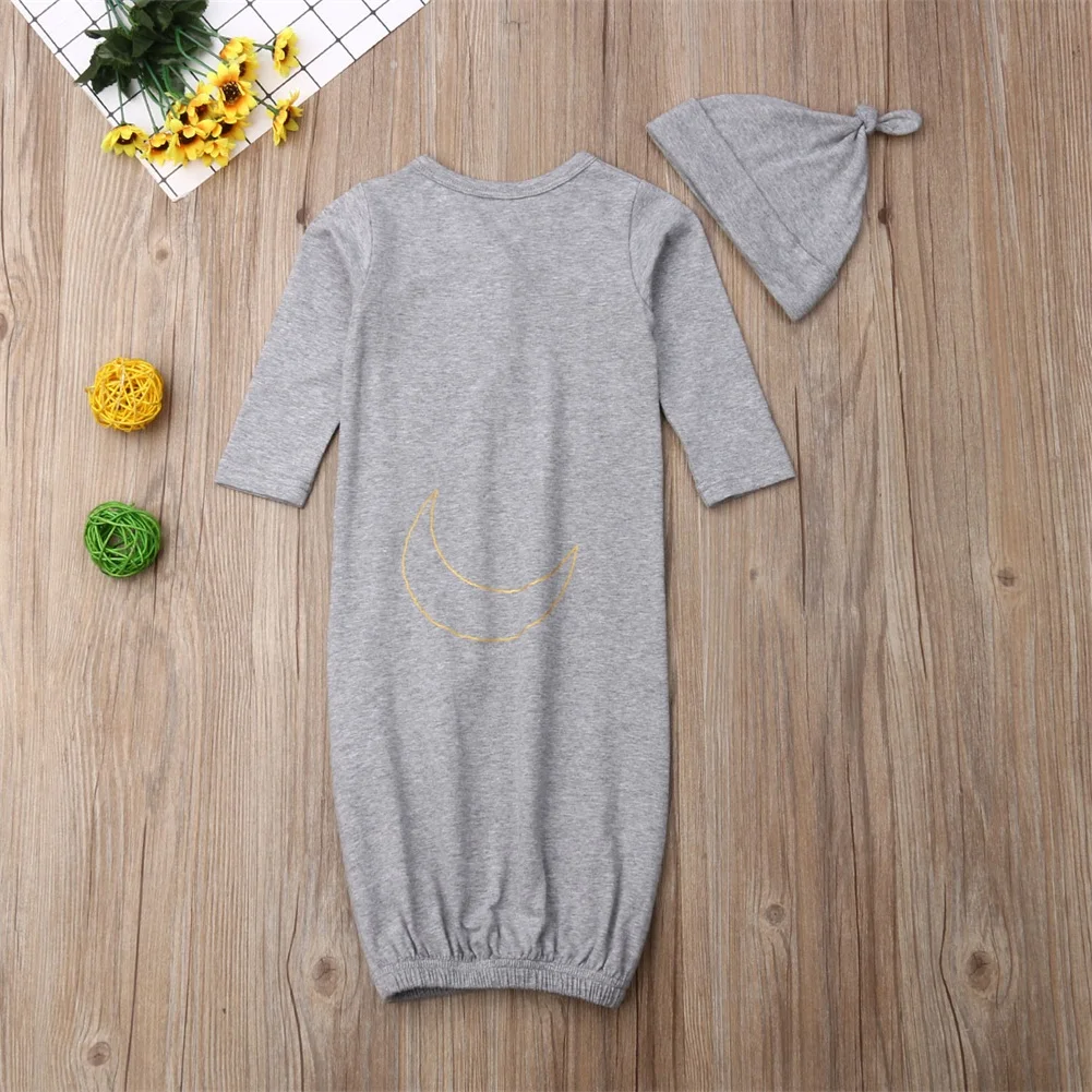 Emmababy, мягкий хлопковый спальный мешок для новорожденных, одеяло, пеленка для малышей, постельные принадлежности, шапка, комплект из 2 предметов