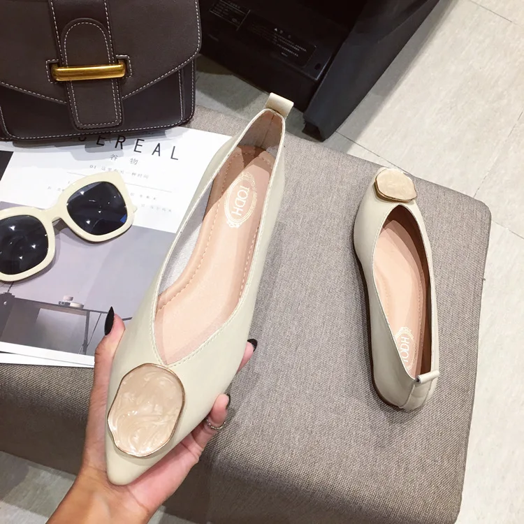Autumn Spring Women Shoes New Low Heels Women Ladies Shoes Woman Flats Ballet Pointed Toe loafers Lady Boat Shoes For Women