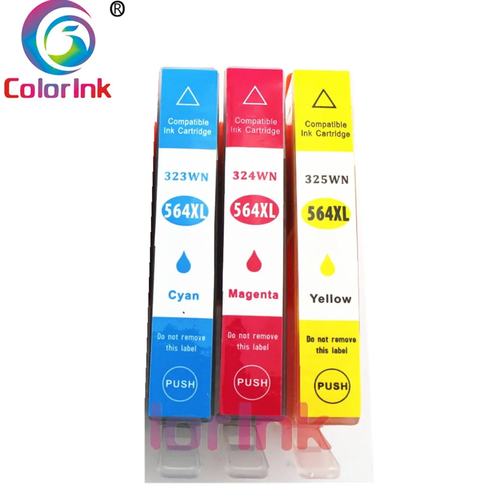 

ColorInk 3Pack ink cartridge 564XL For HP 564XL Photosmart 4620 5510 5511 5512 5514 5515 5520 5522 5525 6510 6512 6515 C309A