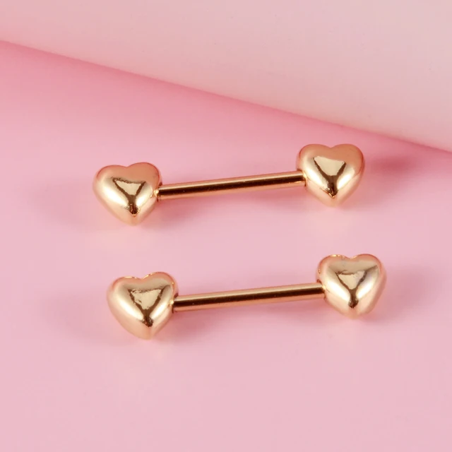 8 Pezzi Piercing Capezzolo E Lingua In Acciaio Chirurgico - Barbells Per Donna Con Design Moderno - Foto 9