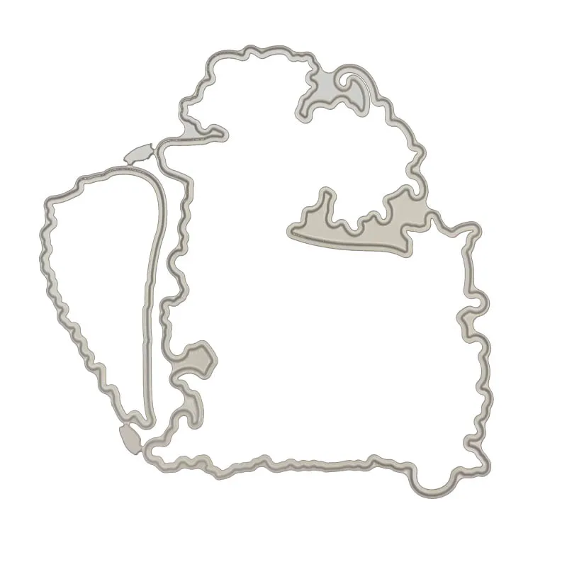 

Deer Transparent Clear Stamps and metal cutting die for DIY scrapbooking photo album/Card Making