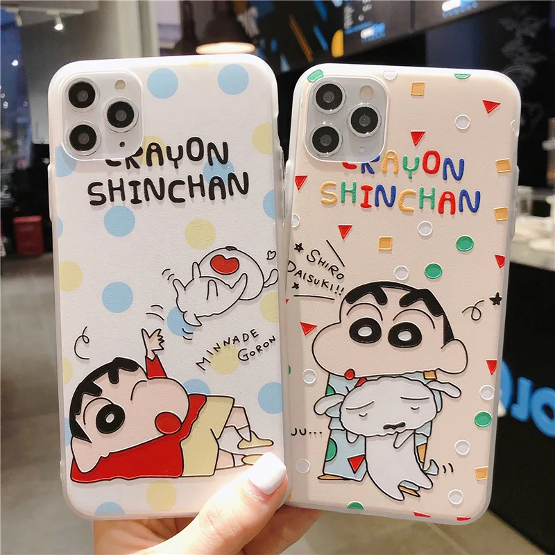 Мультяшный чехол для iPhone XS Max XR X craion Shin chan мягкий силиконовый пластиковый из ТПУ 11