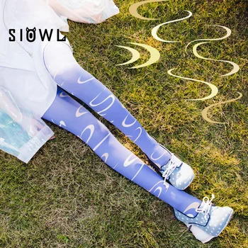 

Chinese style SHANHAIJING blue cloud stockings Colored geometric pattern Velvet Tights High-quality Silk stockings 1 order=1pc