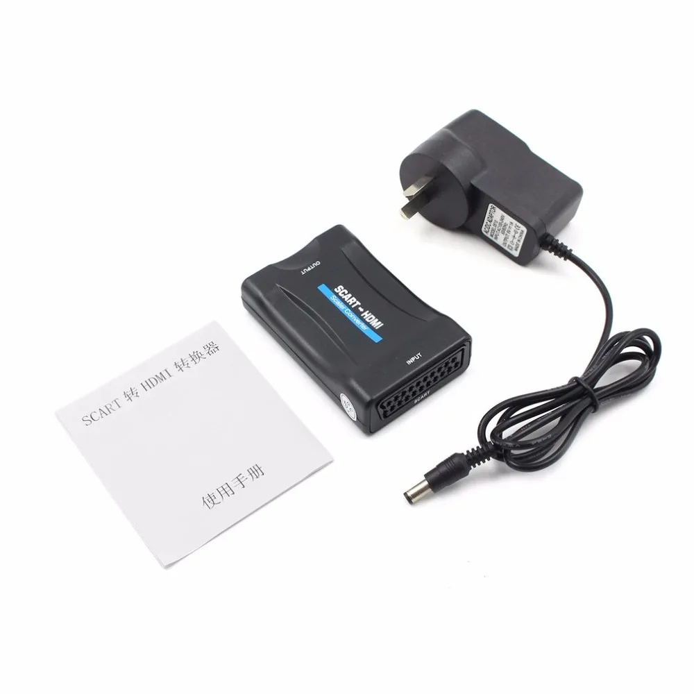 Onleny 1080P Scart в HDMI конвертер аудио-видео адаптер для HD ТВ Sky Box STB для смартфона HD tv DVD K5 США ЕС Великобритания разъем AU