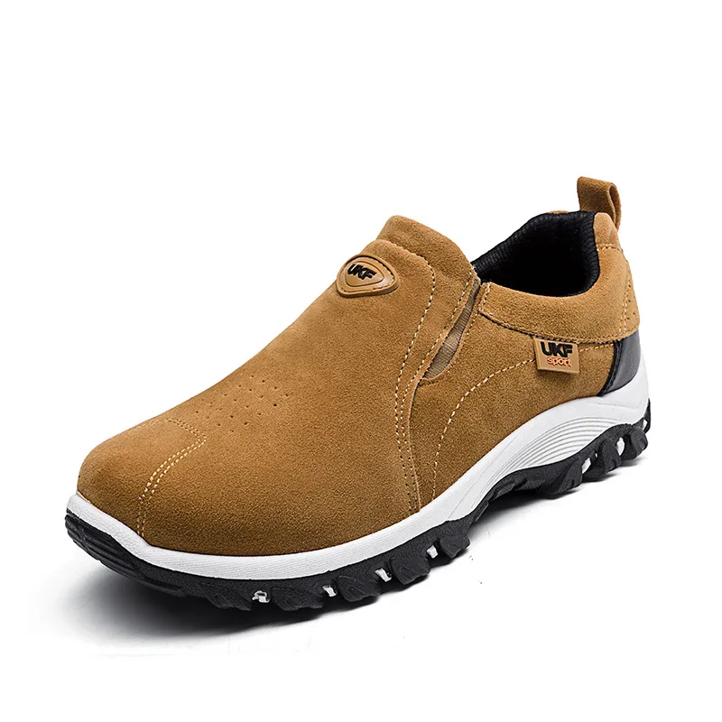 Модная мужская обувь на плоской подошве для отдыха; высококачественные крутые мужские кроссовки; 5 звезд; Отличная повседневная мужская обувь для отдыха и прогулок - Цвет: Brown