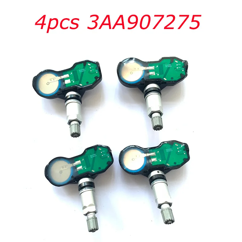4PCS 433MHz Tire Pressure Sensor 3AA907275F For VW Tiguan VW CC Passat
