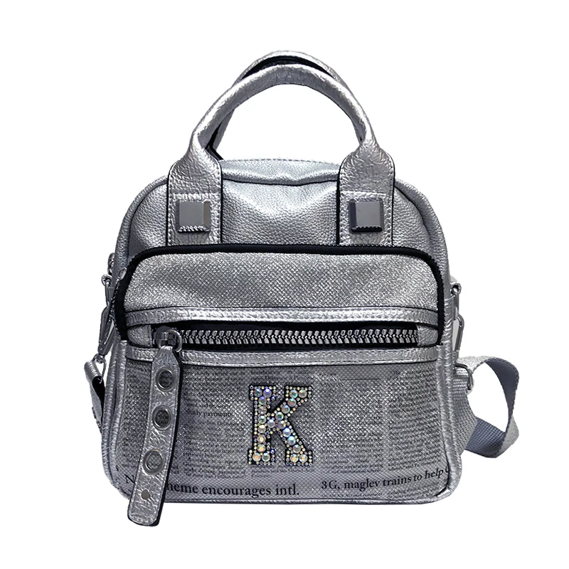 

Diamond Letter Handbag 2020 New Sequins Double-sided Handbags Wild Stitching Fashion Temperament Diagonal Package Crossbody Bags