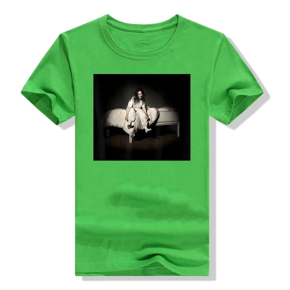 Черная футболка Billie Eilish Sweet Dreams S 3Xl Подарочная футболка на день рождения - Цвет: Зеленый