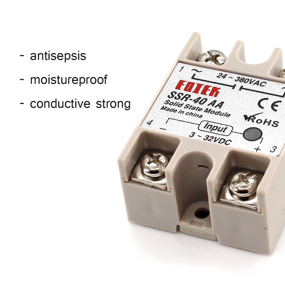 Modulo 3-32V di alta qualità dell'uscita di ca di cc 24-380V del relè 60A 80A 100A dello stato solido SSR-80AA SSR-100AA