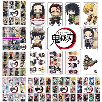 

10Pcs/Pack Anime Demon Slayer: Kimetsu no Yaiba DIY Crystal Card Sticker Lomo Card Stationery Stickers