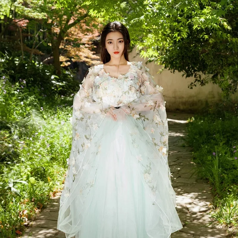 Традиционный китайский национальный костюм античный Танг ТВ драма hanfu