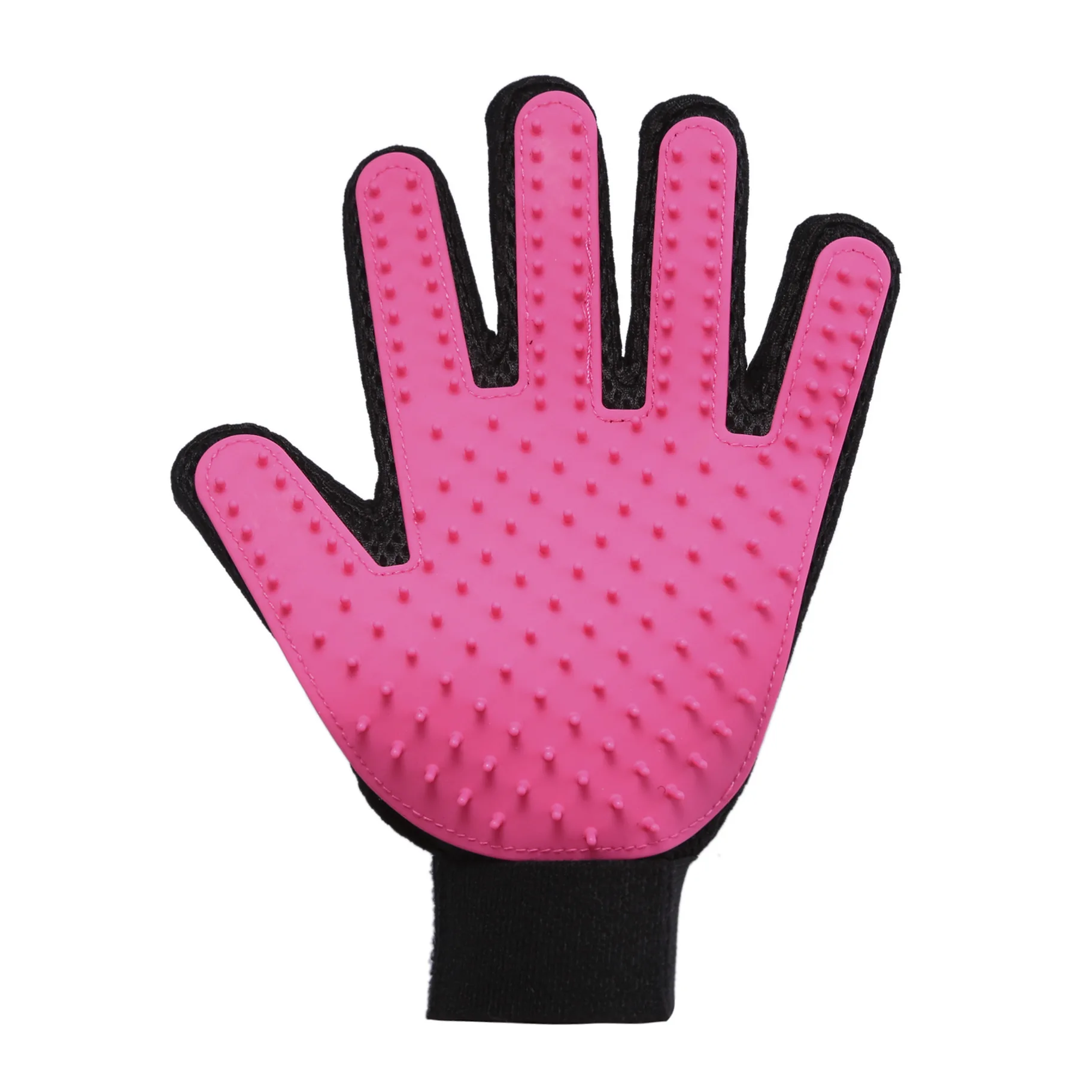 Left Hand Pink Pet силиконовые рукавицы для душа настоящие жесткие кошки универсальная щетка для чистки красоты Массажная щетка для удаления волос вакуумные перчатки - Цвет: Left Hand Pink