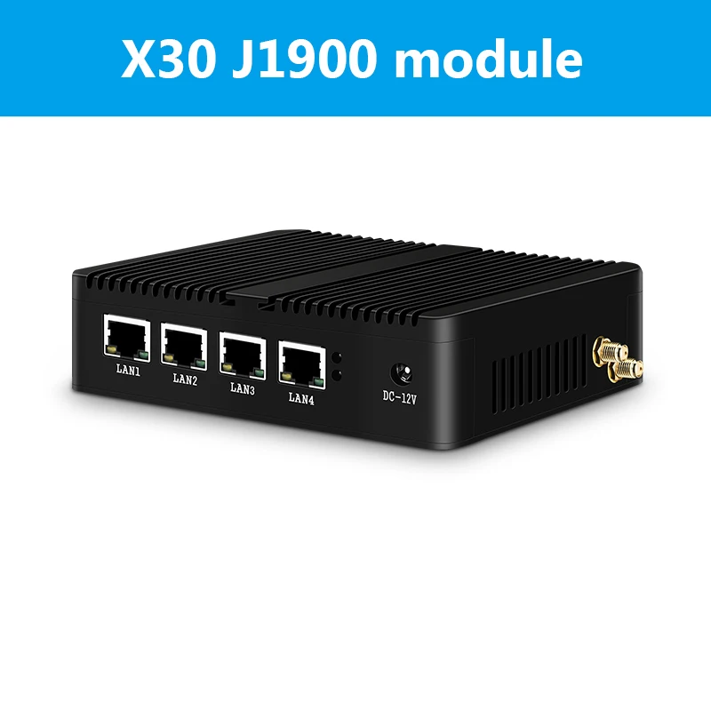 BEBEPC Мини ПК 4 гигабитный Ethernet LAN Celeron J1900 Pfsense Ubuntu Windows 10 брандмауэр маршрутизатор RJ45