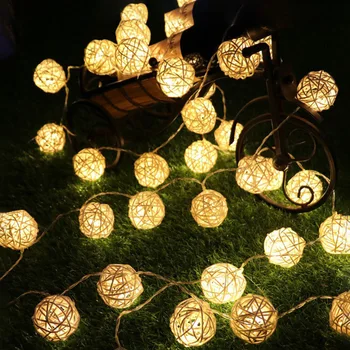 

Outdoor Solar 4.8m 20led Sepak Takraw Light String Solar Power Waterproof Festival Garden Decorative Landscape Solar Light