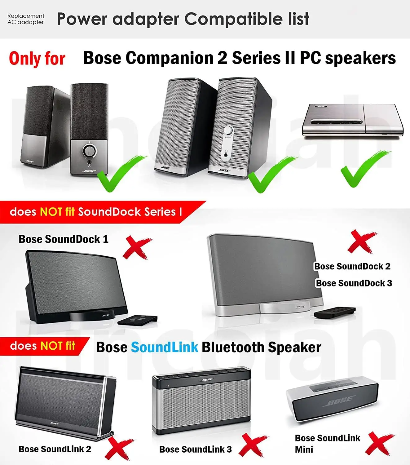 adaptador de alimentacao carregador para bose companion 01