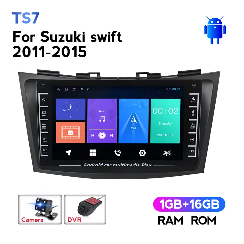 HD1280 * 720 Автомобильный dvd-плеер на основе Android для Suzuki Swift 2011-2015 Автомобиль радио