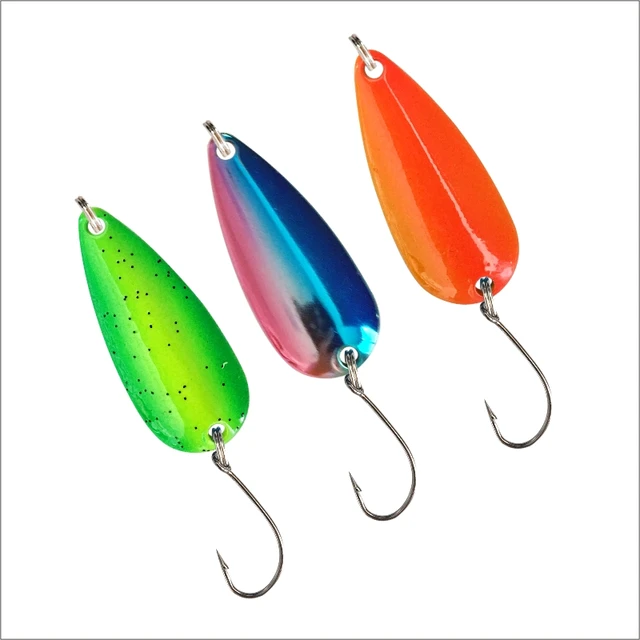 Buy Shaddock Metal Spoon Fishing Lures 10pcs Spinner Baits for Trout Bass  Salmon Freshwater Saltwater with Feather Treble Hook 5g-28g Online at  desertcartINDIA