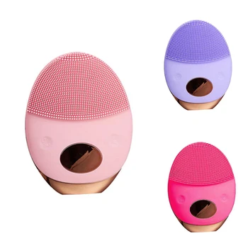 

Control Oil Shrinking Pores Facial Cleansing Brush Electric Silicone Cleansing Instrument Massager Soft Face Wash